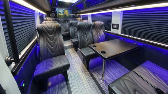 simi valley 18 passenger sprinter van interior